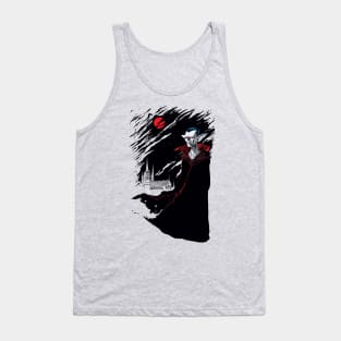 Vampire under Blood Moon Tank Top